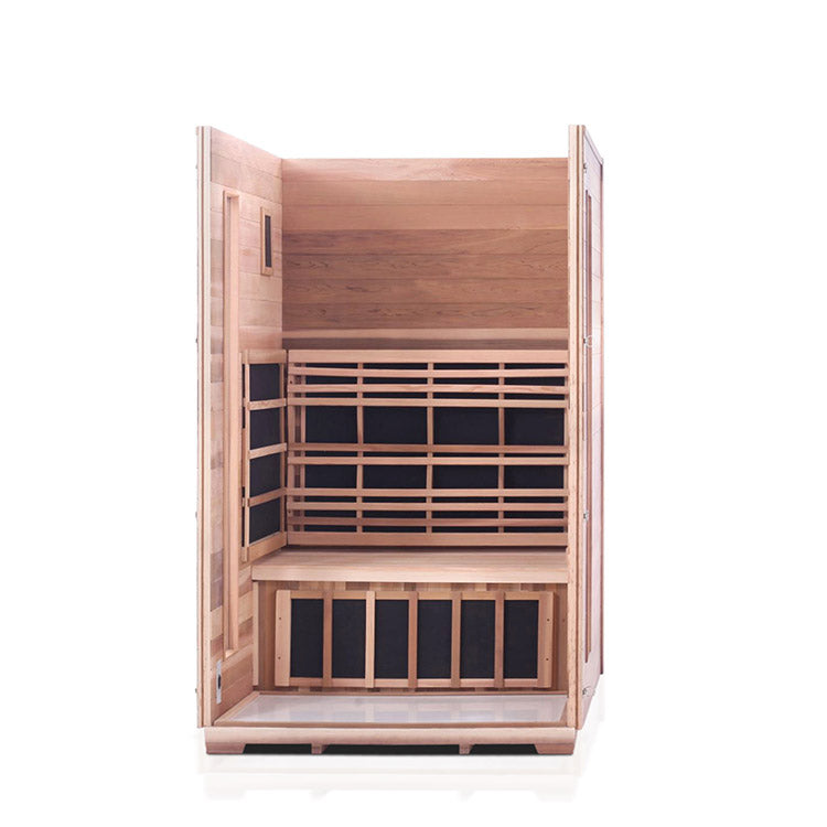 Enlighten Rustic 2-Person Full Spectrum Infrared Sauna