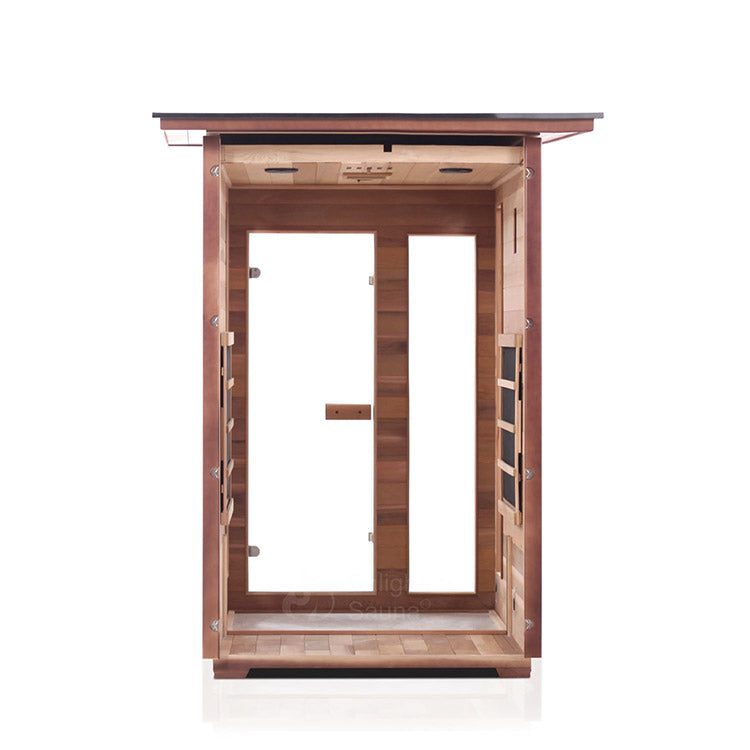 Enlighten Rustic 2-Person Full Spectrum Infrared Sauna