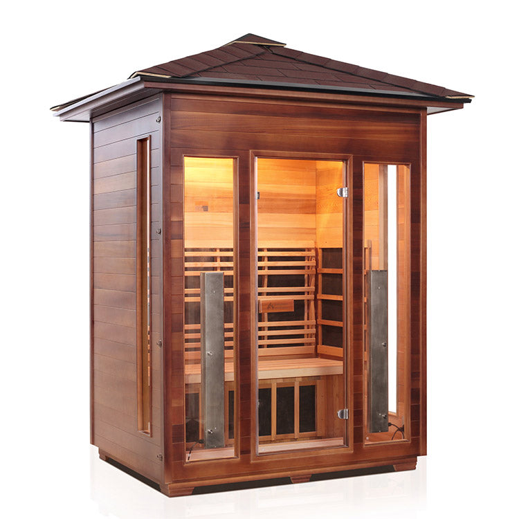 Enlighten Sauna Rustic 3 Full Spectrum Infrared Sauna