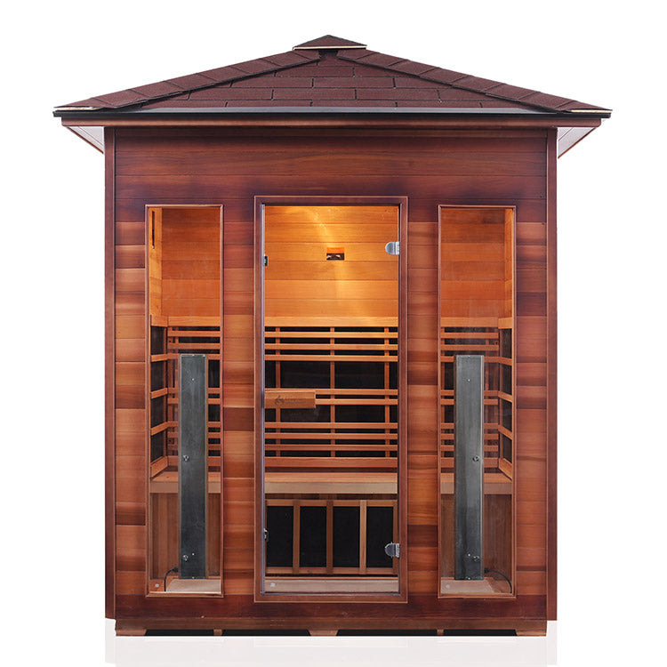 Enlighten Rustic 4-Person Full Spectrum Infrared Sauna
