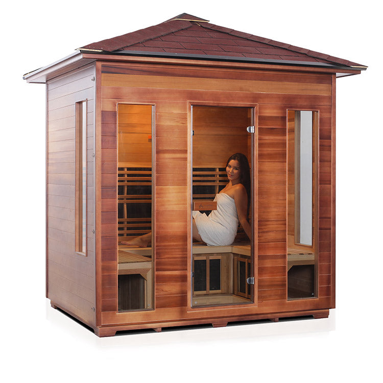 Enlighten Rustic 5-Person Full Spectrum Infrared Sauna