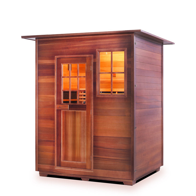 Enlighten Sapphire 3-Person Hybrid Infrared/Traditional Sauna