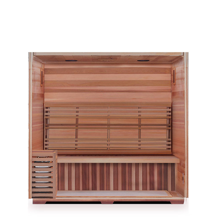 Enlighten Sapphire 4-Person Hybrid Infrared/Traditional Sauna