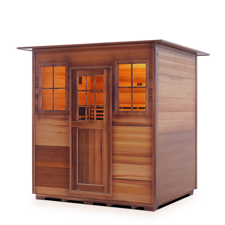 Enlighten Sapphire 4-Person Hybrid Infrared/Traditional Sauna