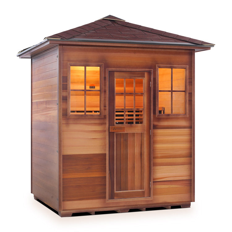 Enlighten Sapphire 4-Person Hybrid Infrared/Traditional Sauna
