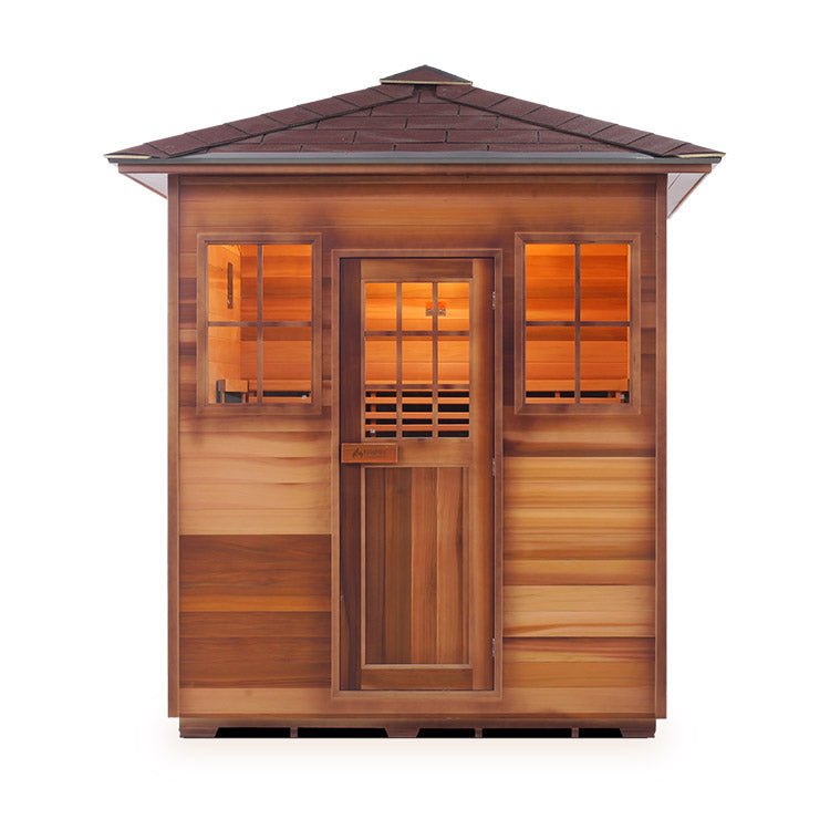 Enlighten Sapphire 4-Person Hybrid Infrared/Traditional Sauna