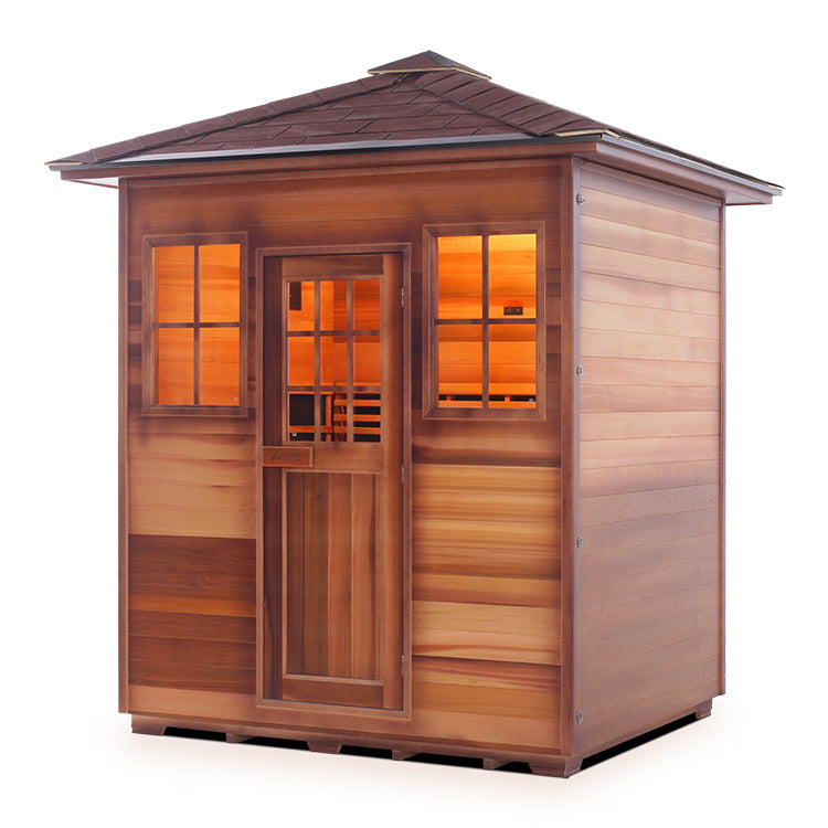 Enlighten Sapphire 4-Person Hybrid Infrared/Traditional Sauna