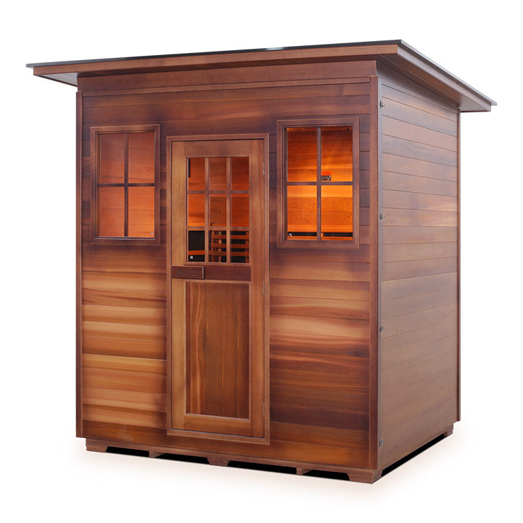 Enlighten Sapphire 4-Person Hybrid Infrared/Traditional Sauna