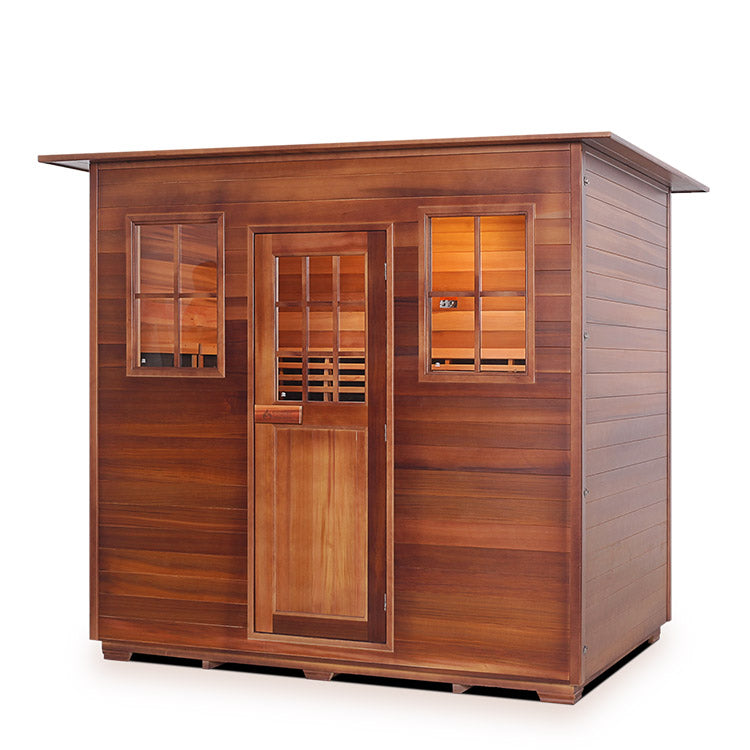 Enlighten Sapphire 5-Person Hybrid Infrared/Traditional Sauna