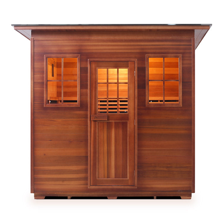 Enlighten Sapphire 5-Person Hybrid Infrared/Traditional Sauna