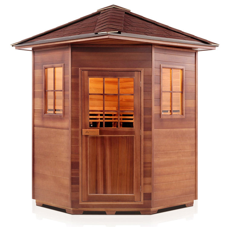 Enlighten Sauna Sierra 4 Corner Full Spectrum Infrared Sauna