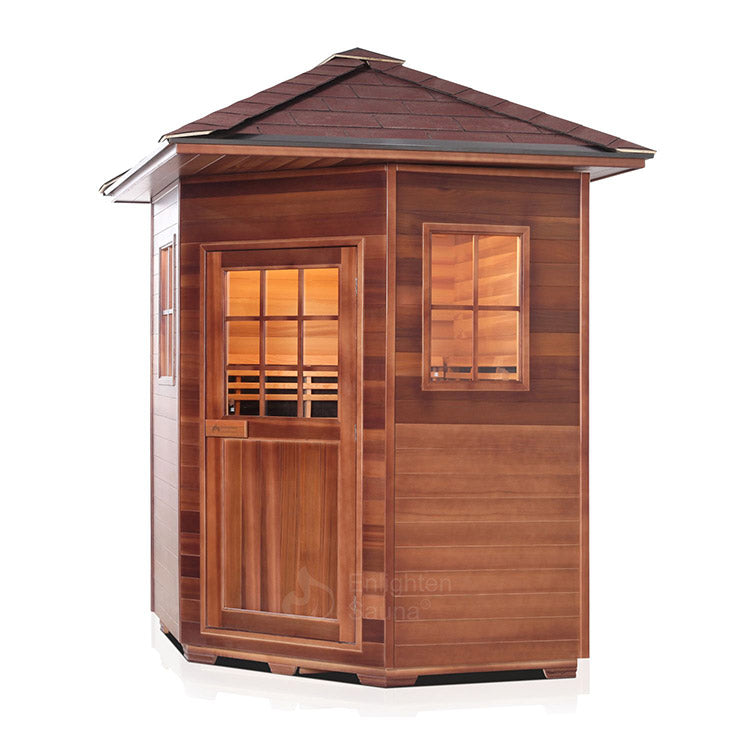 Enlighten Sierra 4-Person Corner Full Spectrum Infrared Sauna