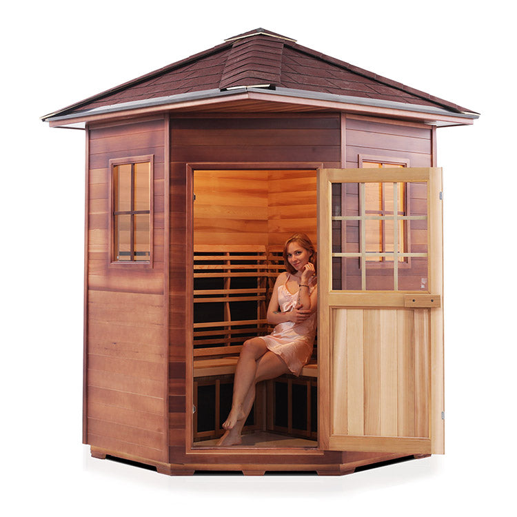 Enlighten Sierra 4-Person Corner Full Spectrum Infrared Sauna