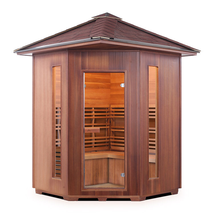 Enlighten SunRise 4-Person Corner Traditional Sauna