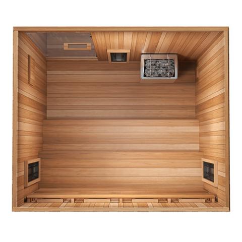 Finnmark FD-5 Trinity XL 4-Person Hybrid Sauna – Infrared & Steam Combo