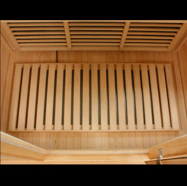 Golden Designs Maxxus 2-Person FAR Infrared Sauna – Low EMF, Canadian Hemlock (MX-K206-01)