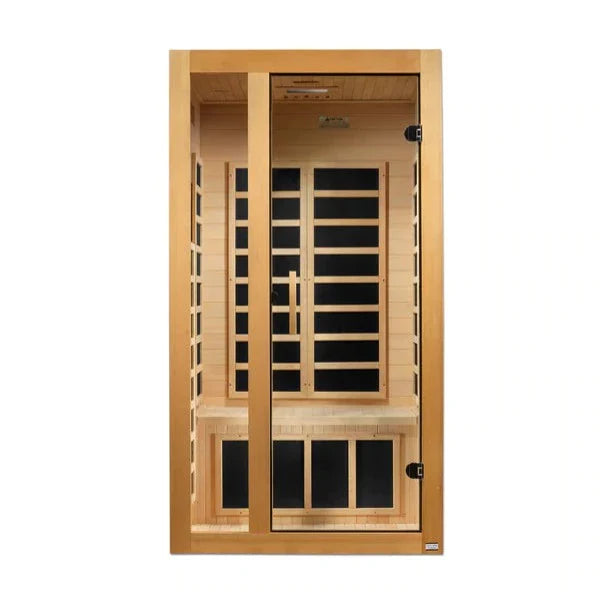 Golden Design Dynamic Gracia 1–2 Person Low EMF FAR Infrared Sauna – Canadian Hemlock (DYN-6119-01)