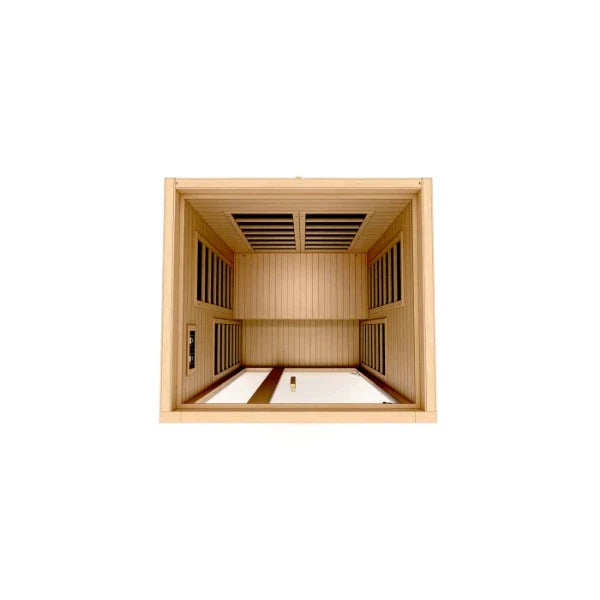 Golden Design Dynamic Gracia 1–2 Person Low EMF FAR Infrared Sauna – Canadian Hemlock (DYN-6119-01)