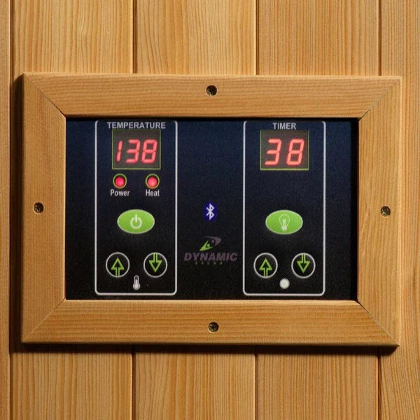 Golden Design Dynamic Gracia 1–2 Person Low EMF FAR Infrared Sauna – Canadian Hemlock (DYN-6119-01)