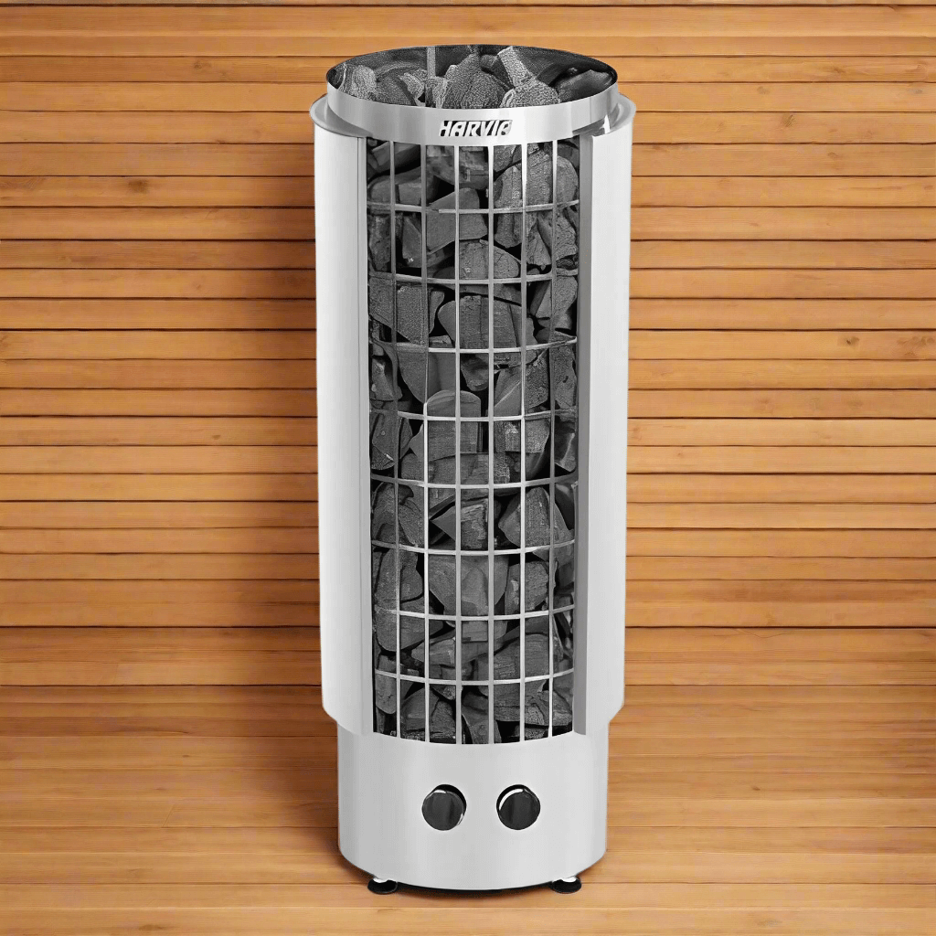 Harvia Cilindro PC80 8kW pillar electric sauna heater, product photo