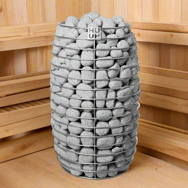 HUUM Hive Mini 9kW electric sauna heater, compact space-saving design