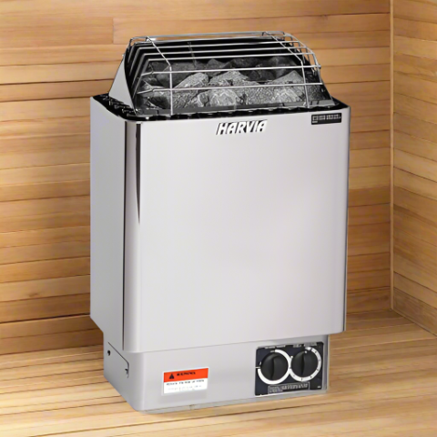 Harvia KIP45B 4.5kW electric sauna heater, product photo