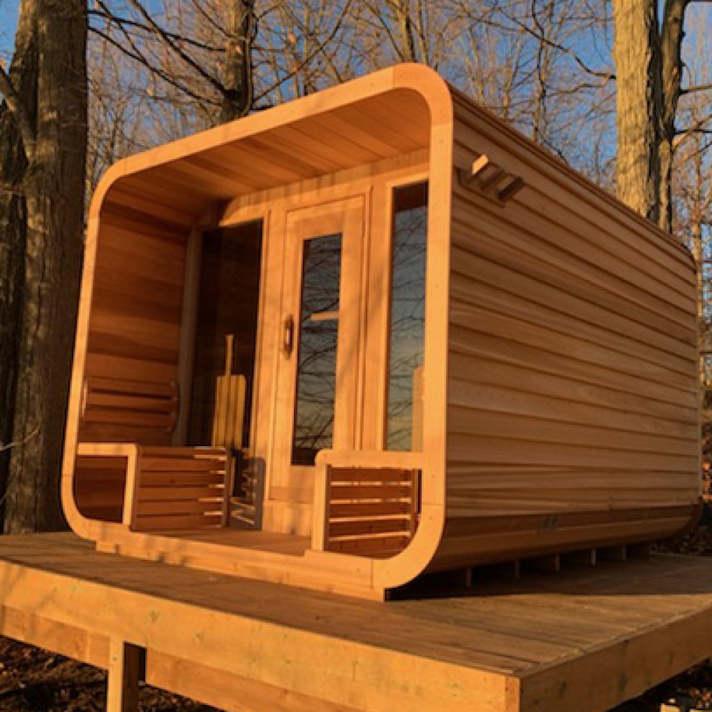 Dundalk Leisure Knotty Cedar Outdoor Luna Sauna