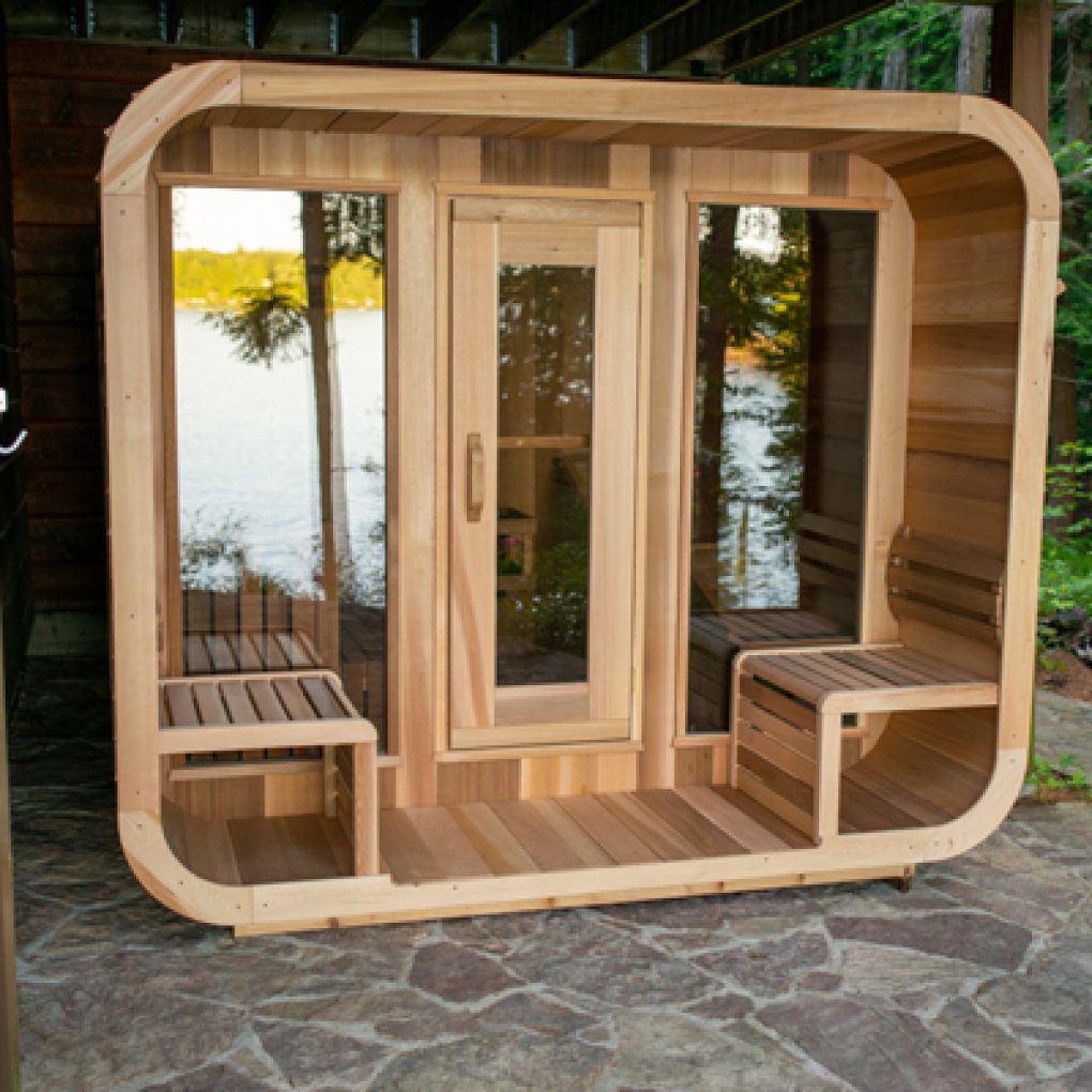 Dundalk Leisure Knotty Cedar Outdoor Luna Sauna