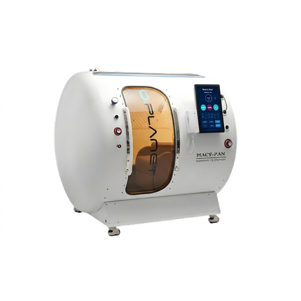 Macy-Pan HE5000 Mini Multiplace Hard-Shell Hyperbaric Chamber – chamber side view