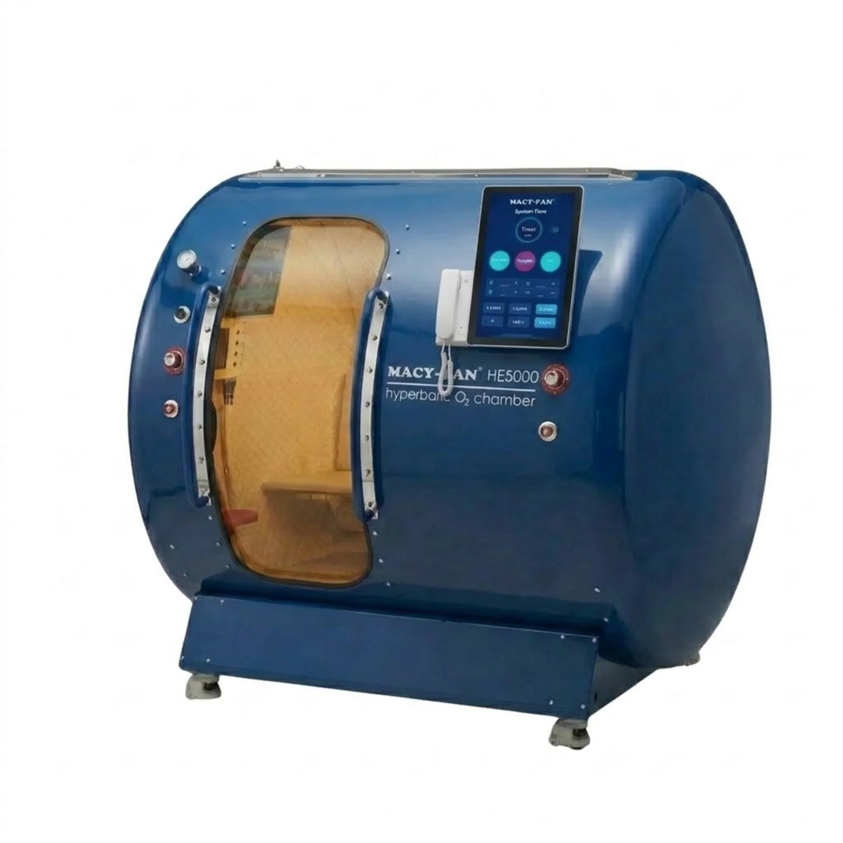 Macy-Pan HE5000 Multiplace Hard-Shell Hyperbaric Chamber – blue chamber