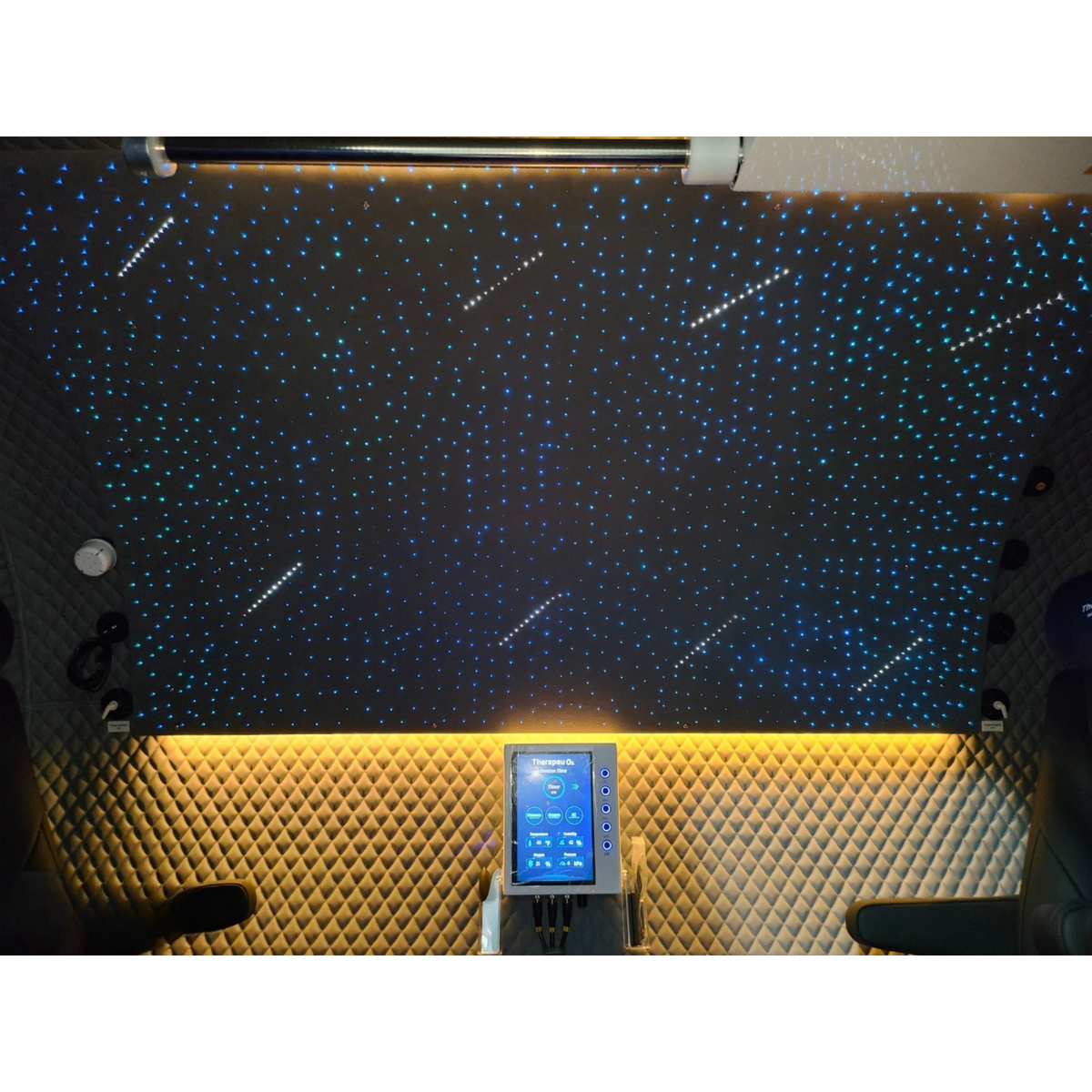 Macy-Pan HE5000 Plus Multiplace Hard-Shell Hyperbaric Chamber – starlit ceiling and touchscreen