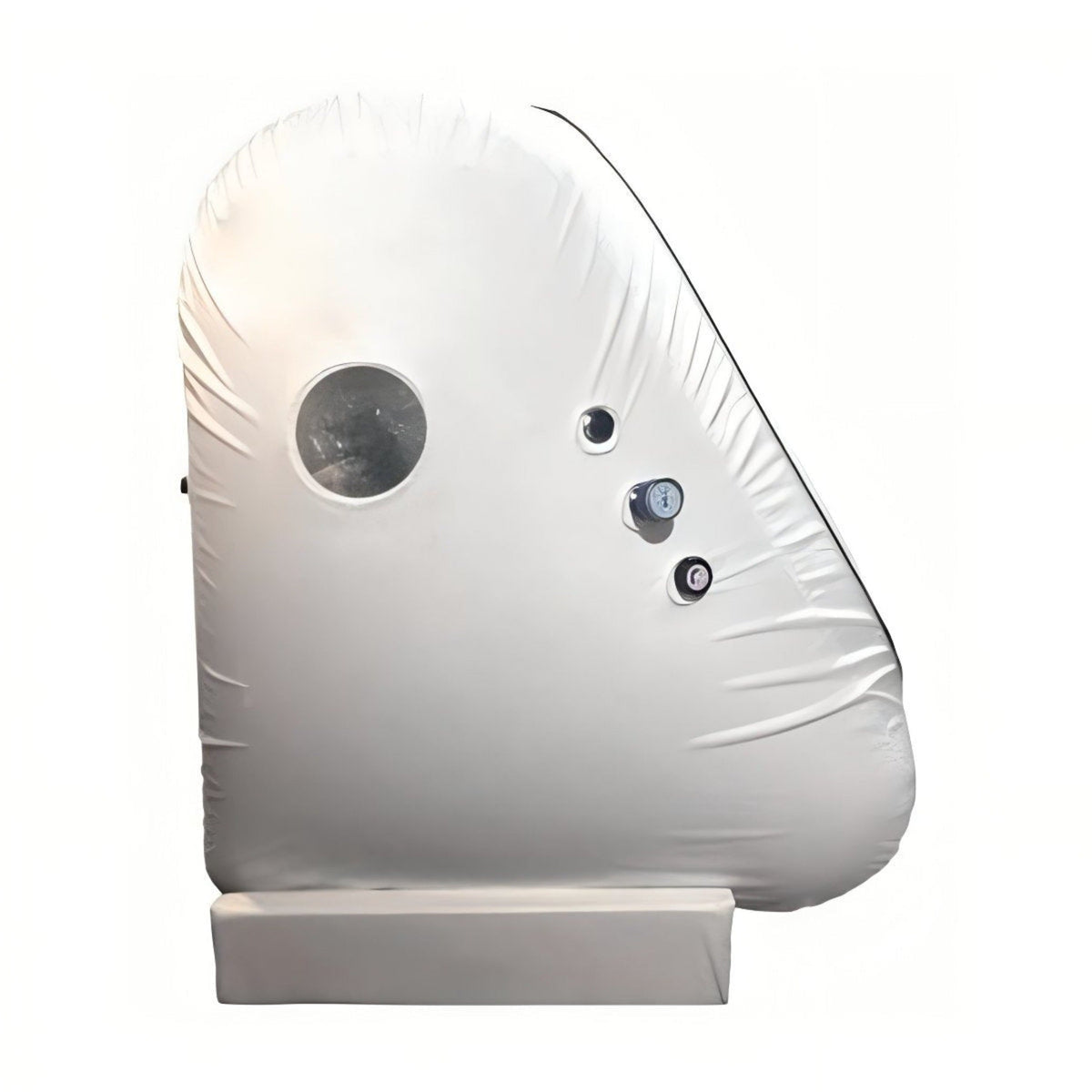 Macy-Pan L1 Sitting Hyperbaric Chamber – white chamber side view with window
