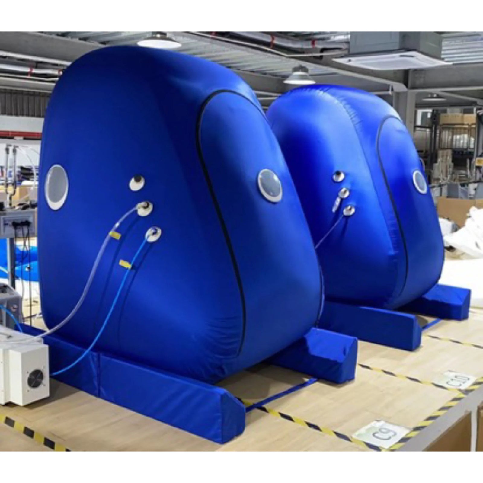 Macy-Pan MC4500 Vertical Soft Hyperbaric Chamber – two chambers side by side