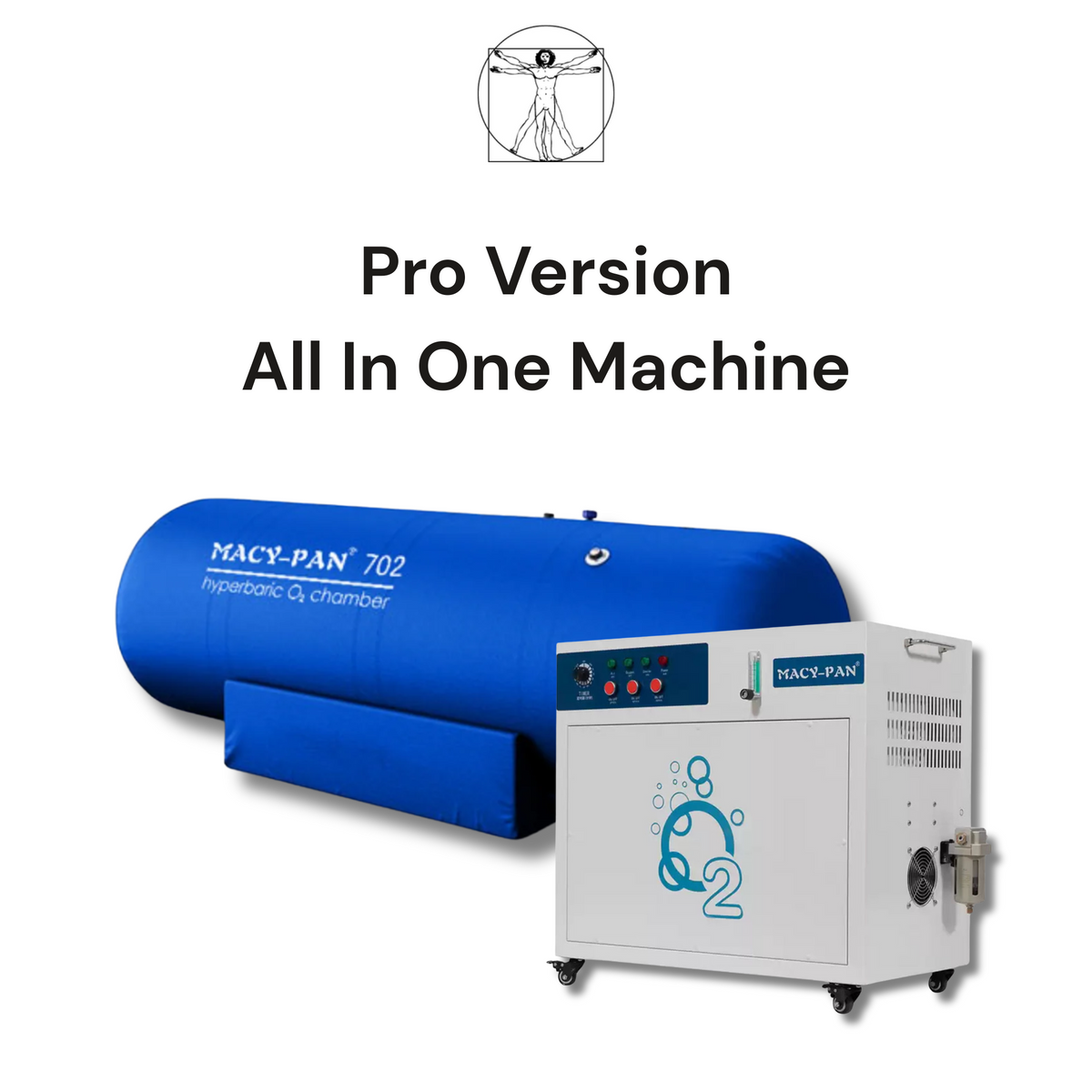 Macy-Pan ST702 Soft Lying Hyperbaric Chamber – chamber with the pro all-in-one machine
