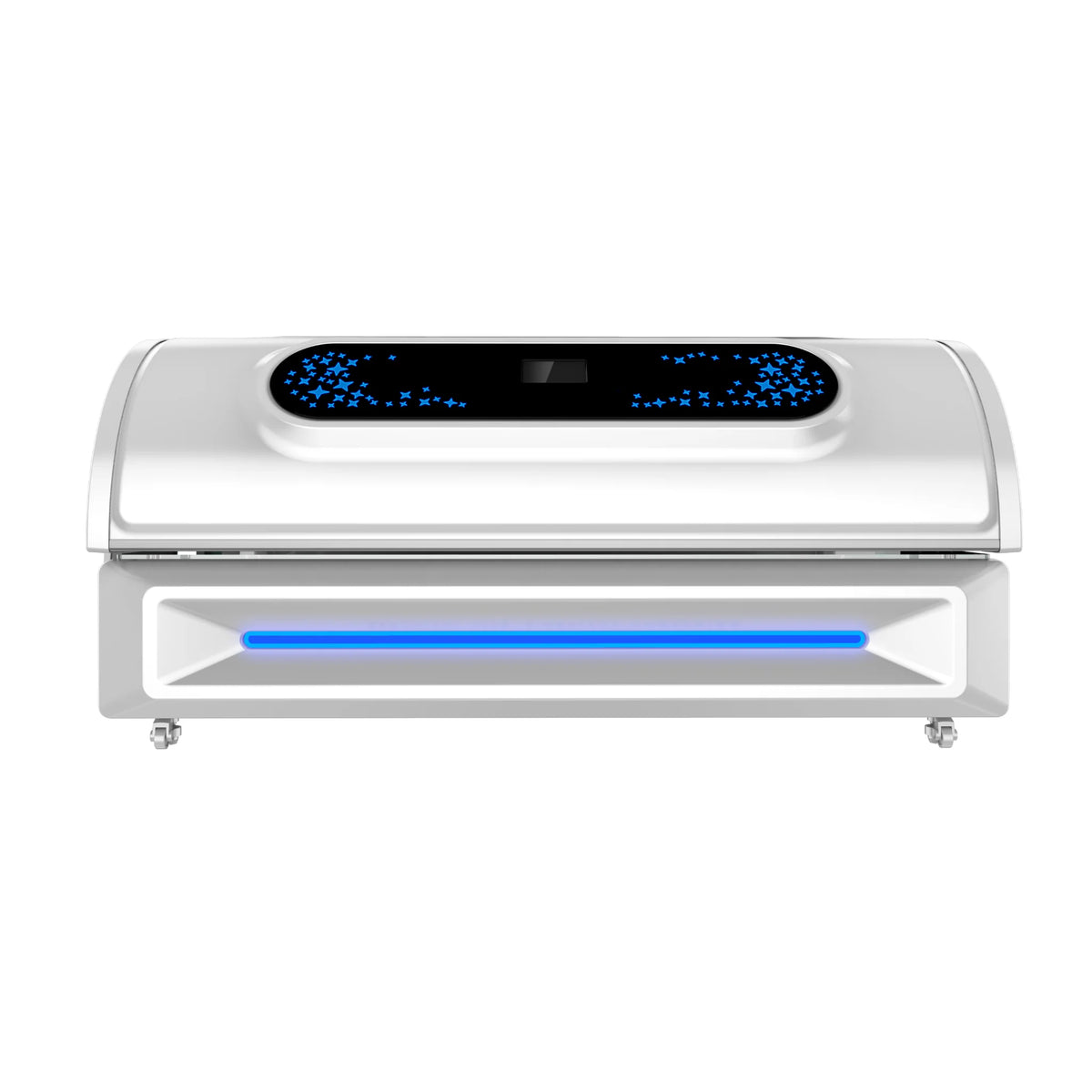 Merican M6N Plus Whole-Body Red Light Therapy Bed – white bed with a starry control display