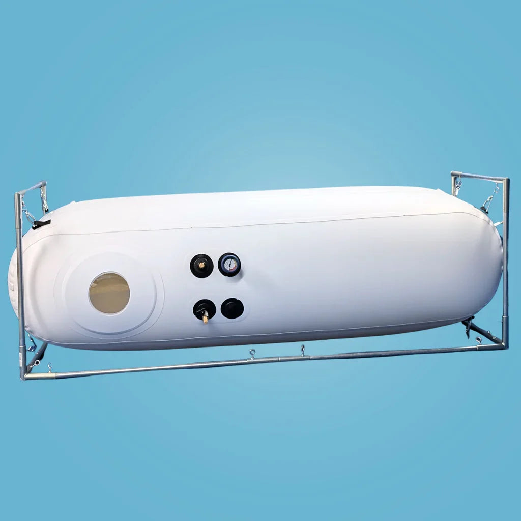 Newtowne Hyperbarics C4-27 Home Hyperbaric Chamber – chamber side with ports