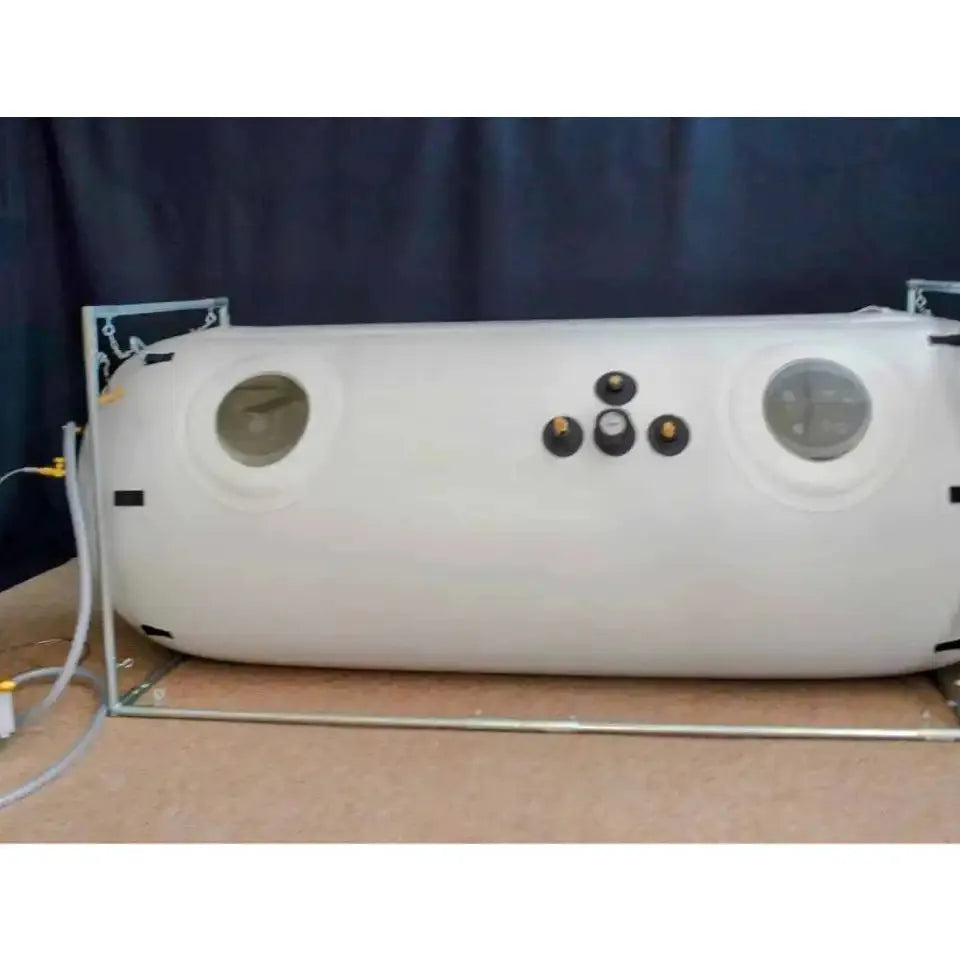 Newtowne Hyperbarics C4-40 Home Hyperbaric Chamber – chamber on its frame