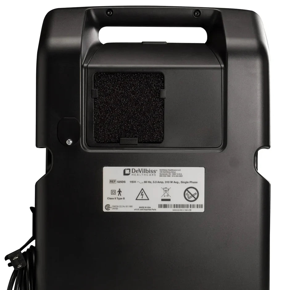 Newtowne Long Shoe Hyperbaric Chamber – oxygen concentrator rear panel