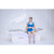 Woman sitting on OvationULT red light therapy bed before beginning treatment session.