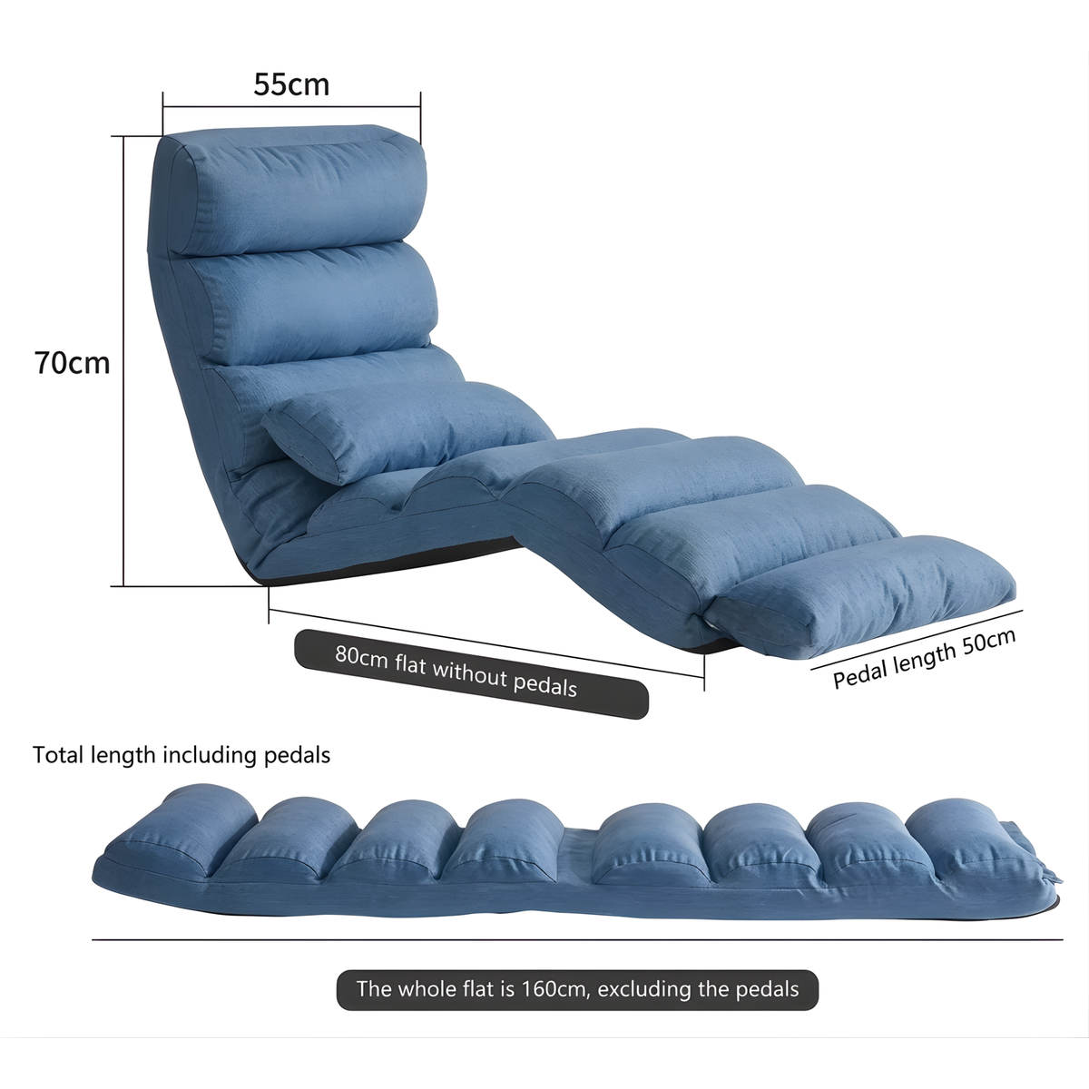Oxyair OLV-RZ01 Portable Soft Sitting Hyperbaric Chamber – reclining chair with dimensions