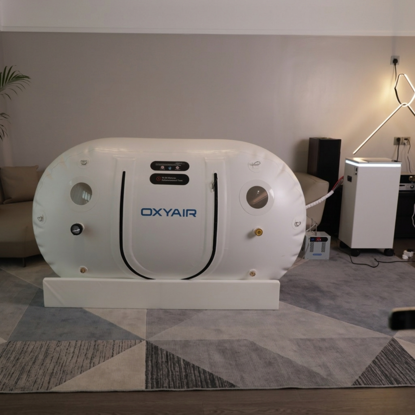 Oxyair OLV-RZT01 Soft Hyperbaric Chamber – chamber in a living room