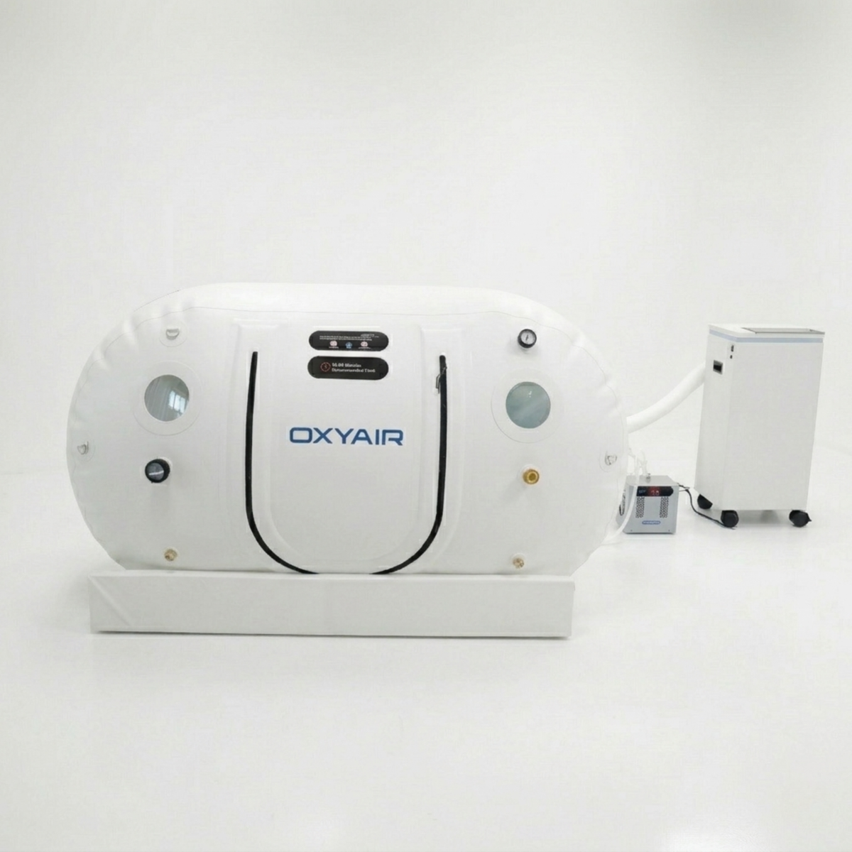 Oxyair OLV-RZT01 Soft Hyperbaric Chamber – white soft chamber on a white background