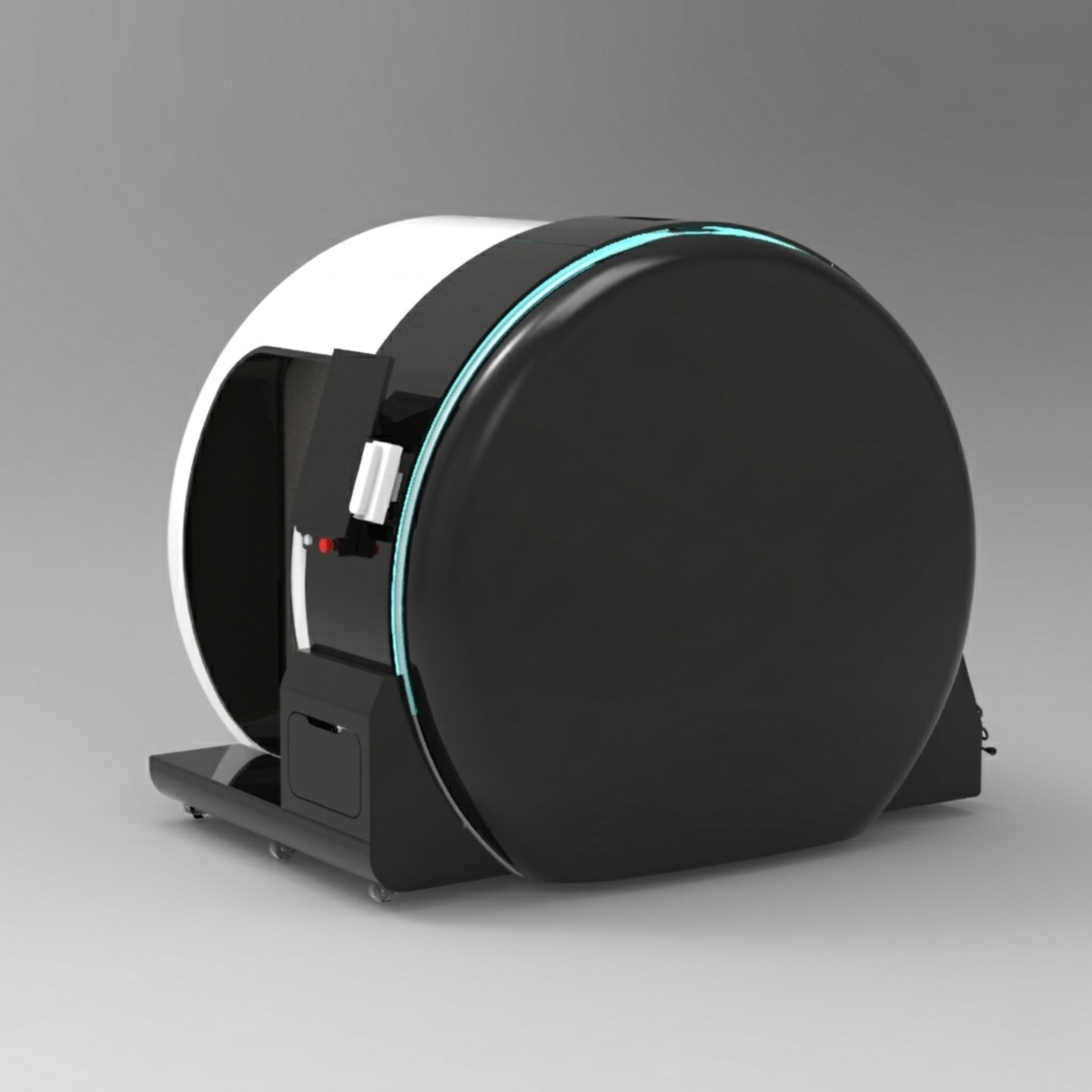 Oxyair OLV-YZM01 Two-Person 2.0 ATA Hard-Shell Multiplace Hyperbaric Chamber – chamber rear view