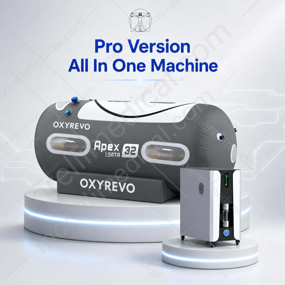 OxyRevo Apex32 Portable Soft Hyperbaric Chamber – pro all-in-one machine