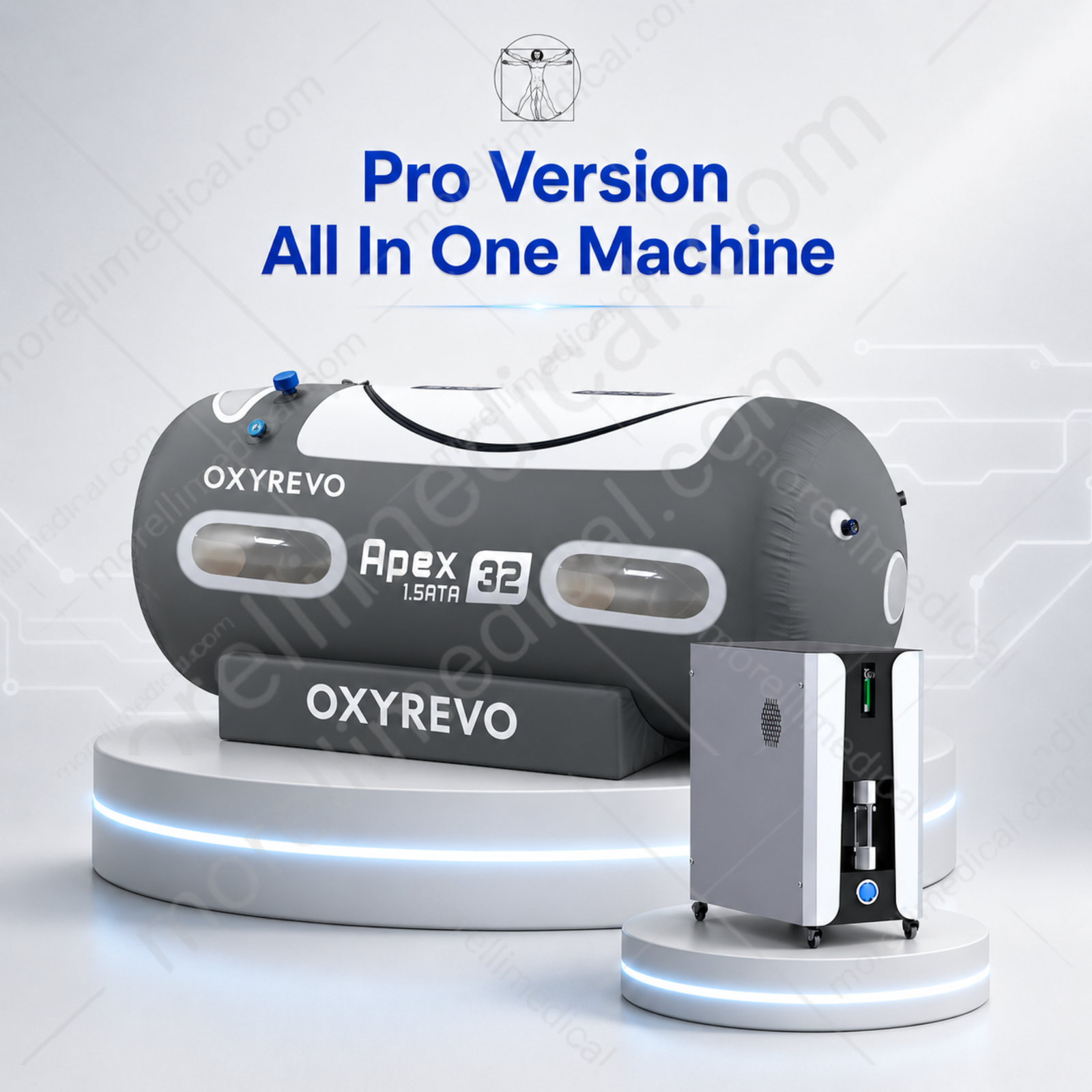 OxyRevo Apex32 Portable Soft Hyperbaric Chamber – pro all-in-one machine