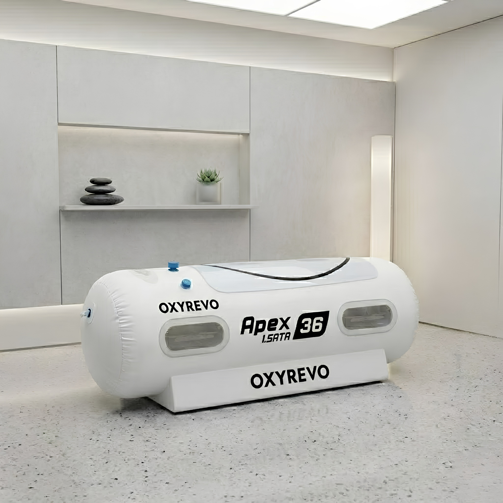 OxyRevo Apex36 Portable Soft Hyperbaric Chamber – white chamber