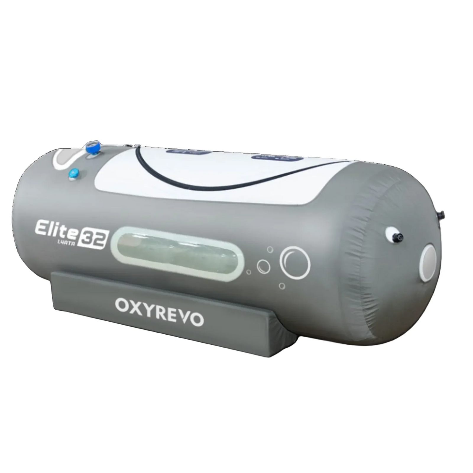 OxyRevo Elite32 Portable Soft Hyperbaric Chamber – chamber close-up at an angle