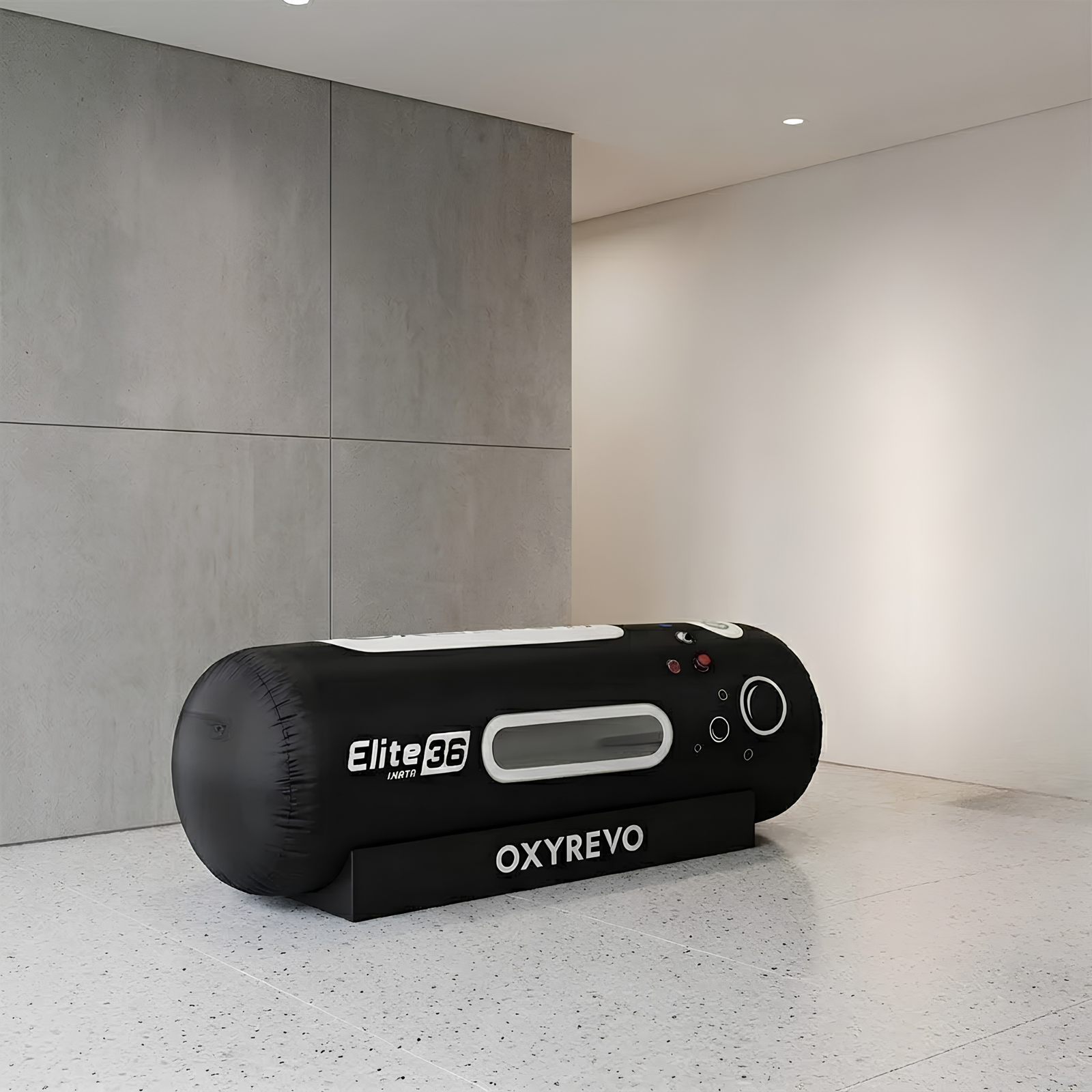 OxyRevo Elite36 Portable Soft Hyperbaric Chamber – black chamber