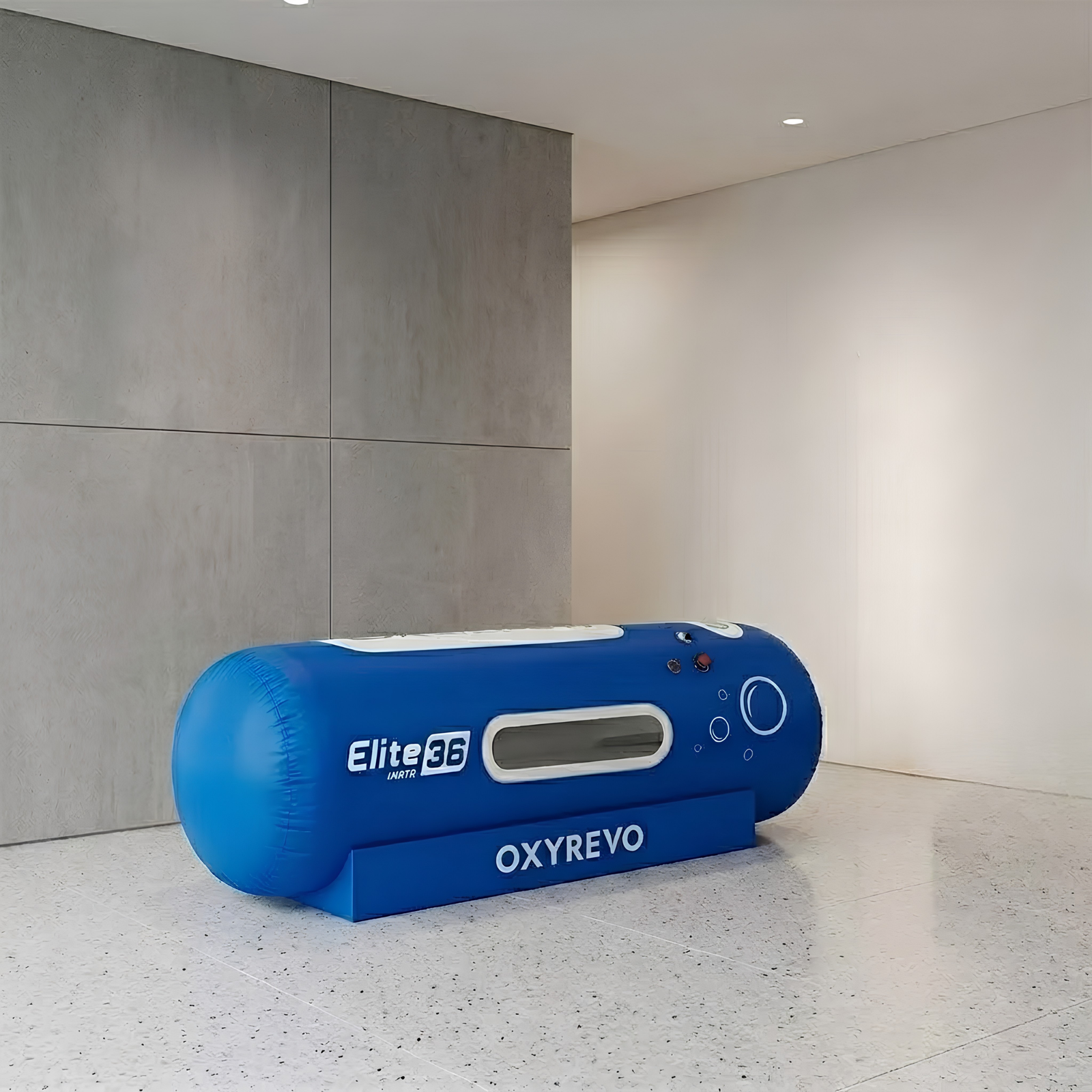 OxyRevo Elite36 Portable Soft Hyperbaric Chamber – blue chamber