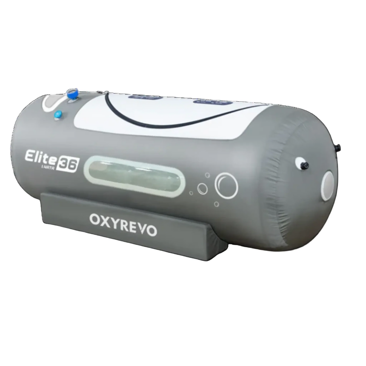 OxyRevo Elite36 Portable Soft Hyperbaric Chamber – chamber close-up at an angle